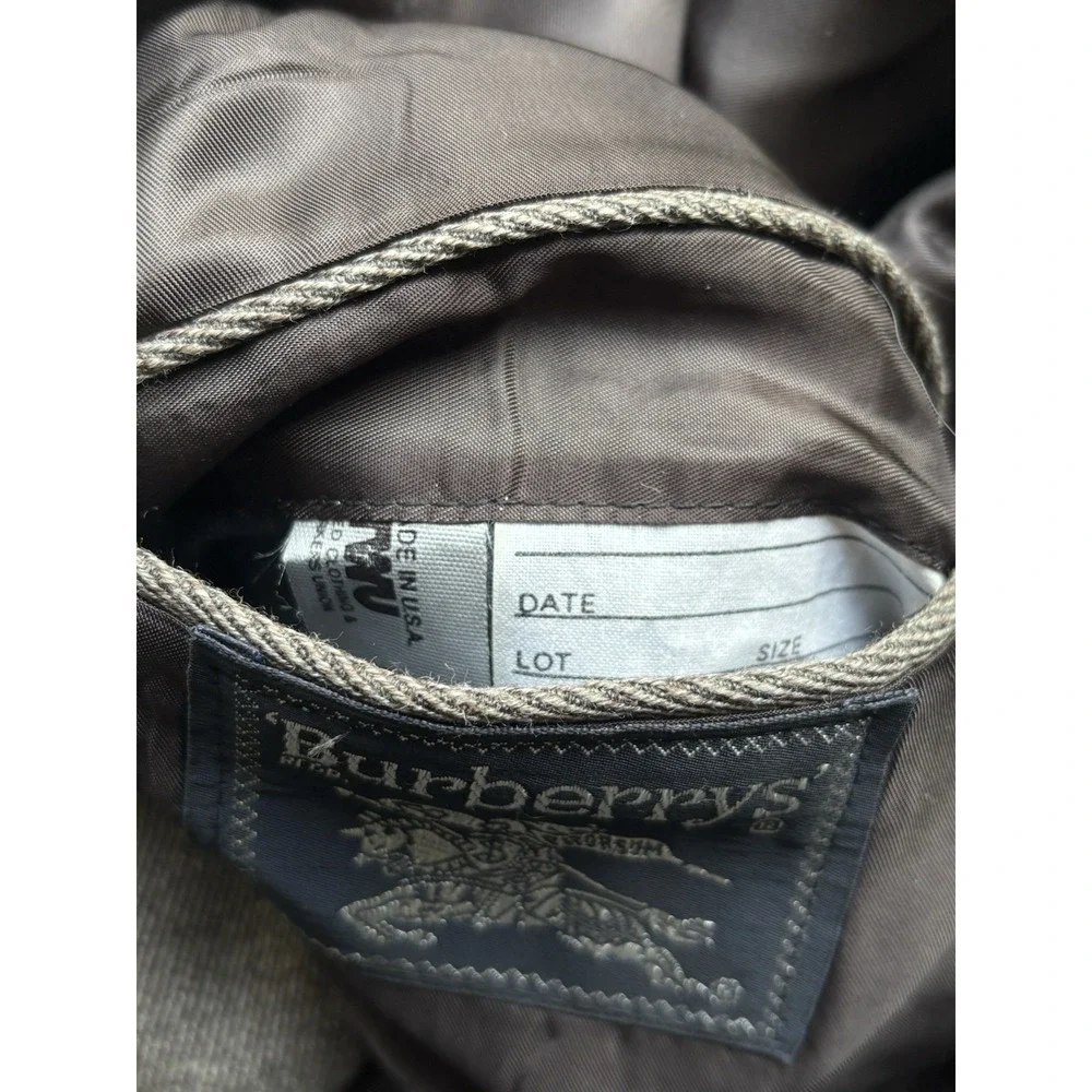 Burberry USA Men's Sports Coat Blazer 42R Wool Gray Jacket Quilted